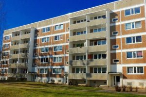 appartment building, block, building